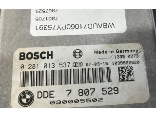 Řídící jednotka 7807529, 0281013537   BMW 1 E81 E87 2007