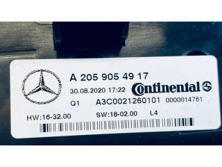 Блок управления климат-контролем A2059054917   Mercedes-Benz EQC