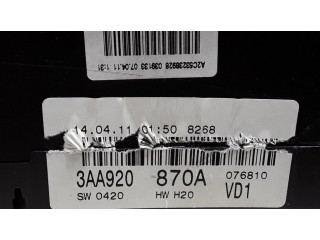 Přístrojová deska  Volkswagen PASSAT B7 2012 3AA920870A  