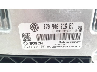 Блок управления двигателя 070906016EC, 0281014893   Volkswagen Transporter - Caravelle T5