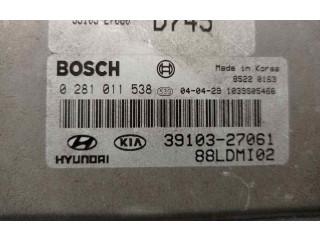 Řídící jednotka 3910327061, 0281011538   KIA Cerato 2004