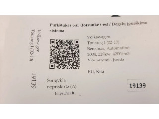 Vstřikovač 077133551M, 0280155921   Volkswagen Touareg I  pro benzínový motor 4.2  