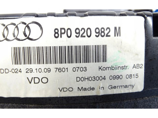 Přístrojová deska  Audi A3 S3 8P 2008 8P0920982M  