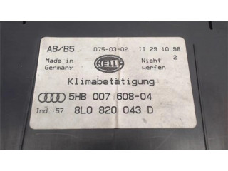 Блок управления климат-контролем 8L0820043D, 5HB007608-04   Audi A3 S3 8L