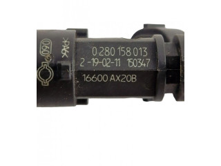 Vstřikovač 0280158013, 16600AX20B   Nissan Note (E11)    CR14DE 