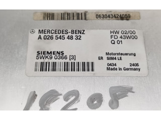 Блок управления двигателя A0265454832   Mercedes-Benz CLK A208 C208