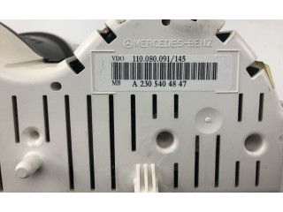 Přístrojová deska  Mercedes-Benz SL R230 2005 A2305407547, A2305404847  