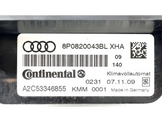 Блок управления климат-контролем 8P0820043BL   Audi A3 S3 A3 Sportback 8P