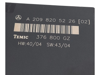 Блок комфорта A2098205226, A2098205226   Mercedes-Benz CLK A209 C209   