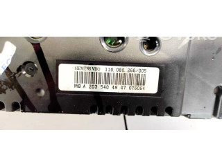 Панель приборов A2035404947, 110080266   Mercedes-Benz C W203       
