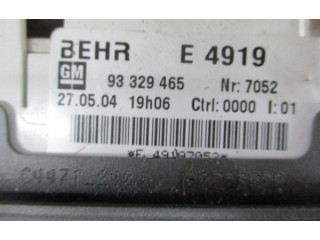 Блок управления климат-контролем 93329465   Opel Meriva A