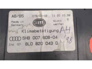 Блок управления климат-контролем 8L0820043D, 5HB007608-04   Audi A3 S3 8L