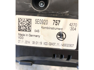 Přístrojová deska  Skoda Octavia Mk3 (5E) 2014 5E0920757  