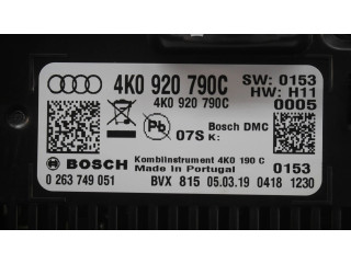 Přístrojová deska  Audi A6 S6 C8 4K 2019 4K0920790C, 0263749051  