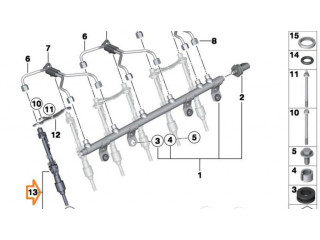 Vstřikovač 13647639994, 10213541   BMW X3 F25  pro benzínový motor 2.0  