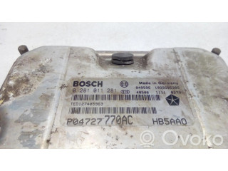 Блок управления двигателя 0281011281, P04727770AC   Chrysler Voyager