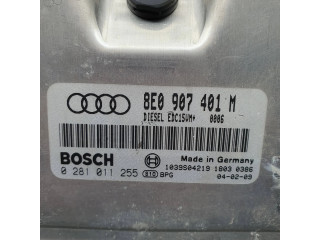 Блок управления двигателя 8E0907401M, 0281011255   Audi A6 S6 C5 4B