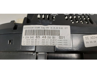 Přístrojová deska  Mercedes-Benz C W204 2008 A2045406548  