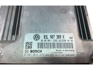 Блок управления двигателем Блок управления 03L907309K, 0281016272   Volkswagen Transporter - Caravelle T5