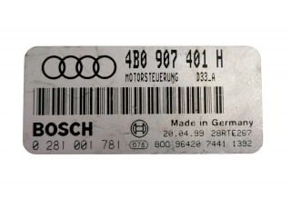 Блок управления двигателя 4B0907401H, 28RTE267   Audi A6 S6 C5 4B