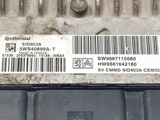 Блок управления двигателя 5WS40899A, 9667115080   Fiat Scudo