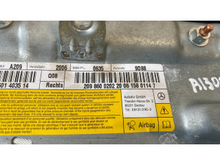 Подушка безопасности в сиденье 2098600202   Mercedes-Benz CLK A209 C209