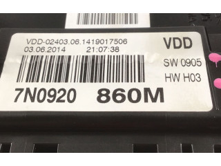 Přístrojová deska  Volkswagen Sharan 2014 7N0920860M  
