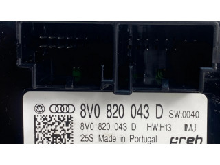 Блок управления климат-контролем 8V0820043D   Audi A3 S3 8V