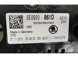 Přístrojová deska  Skoda Octavia Mk3 (5E) 2015 5E0920861D, A2C83637600  