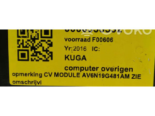 Комплект блоков управления AV6N-19G481-AM, AV6N-19G481-AM   Ford Kuga III
