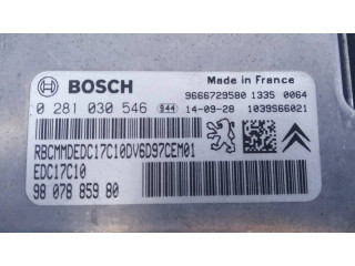 Блок управления двигателя 9807885980, 0281030546   Citroen Berlingo