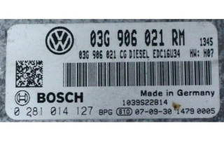 Блок управления двигателем Блок управления 03G906021RM, 0281014127   Volkswagen Touran I