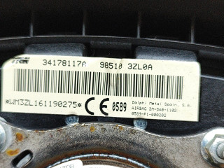 Подушка безопасности водителя 985103ZL0A, 34178117A   Nissan Pulsar