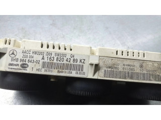 Блок управления климат-контролем A1638204289KZ   Mercedes-Benz ML W163