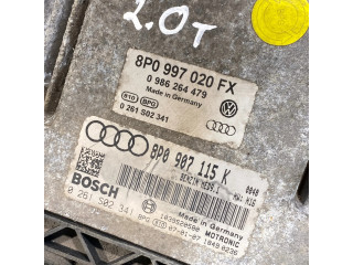 Блок управления двигателя 8p0907115k, 0261s02341   Audi A3 S3 8P