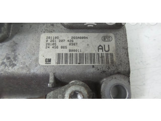 Блок управления двигателя 24456865, 0261206075   Opel Agila A