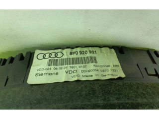Přístrojová deska  Audi A3 S3 A3 Sportback 8P 2007 8P0920931  