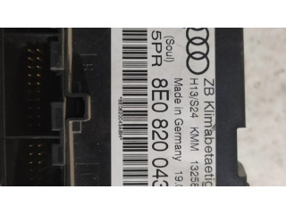 Блок управления климат-контролем 8E0820043AB, 1325883   Audi A4 S4 B6 8E 8H