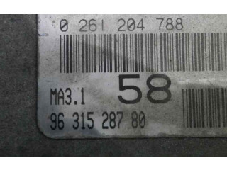 Řídící jednotka 9631528780, 0261204788   Peugeot 106 1999