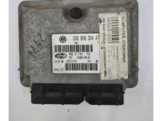 Блок управления двигателя 036906034AT, 6160054001   Volkswagen Lupo