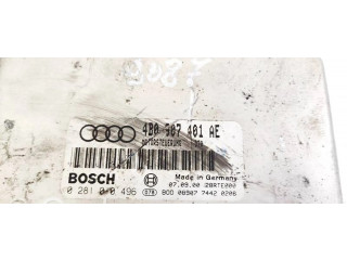 Блок управления двигателя 4B0907401AE, 0281010496   Audi A6 S6 C5 4B