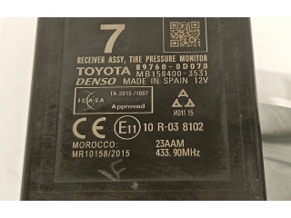 Блок управления 897600D070, MB1548003531   Toyota Yaris