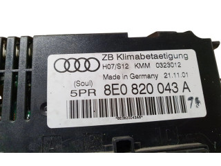 Блок управления климат-контролем 8E0820043A   Audi A4 S4 B6 8E 8H