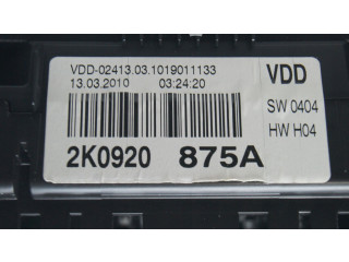Панель приборов 2K0920875A, 2K0920875A   Volkswagen Caddy       