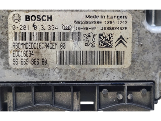 Блок управления двигателя 9666986680, 0281013334   Peugeot 5008