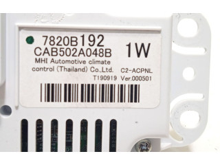 Блок управления климат-контролем 7820B192   Mitsubishi ASX