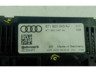 Блок управления климат-контролем 8T1820043AJXZF, 8T1820043AJ   Audi A5 Sportback 8TA