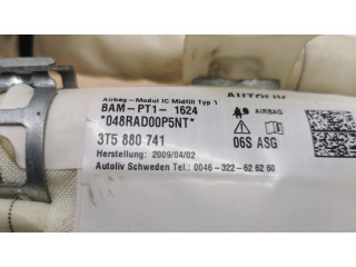 Боковая подушка безопасности 3T5880741, 048RAD00P5NT   Skoda Superb B6 (3T)