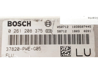 Řídící jednotka 0261208375, 37820PWEG05   Honda Jazz 2005