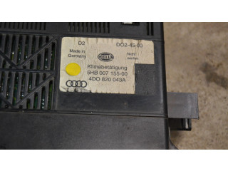 Блок управления климат-контролем 4D0820043A, 5HB00715500   Audi A8 S8 D2 4D